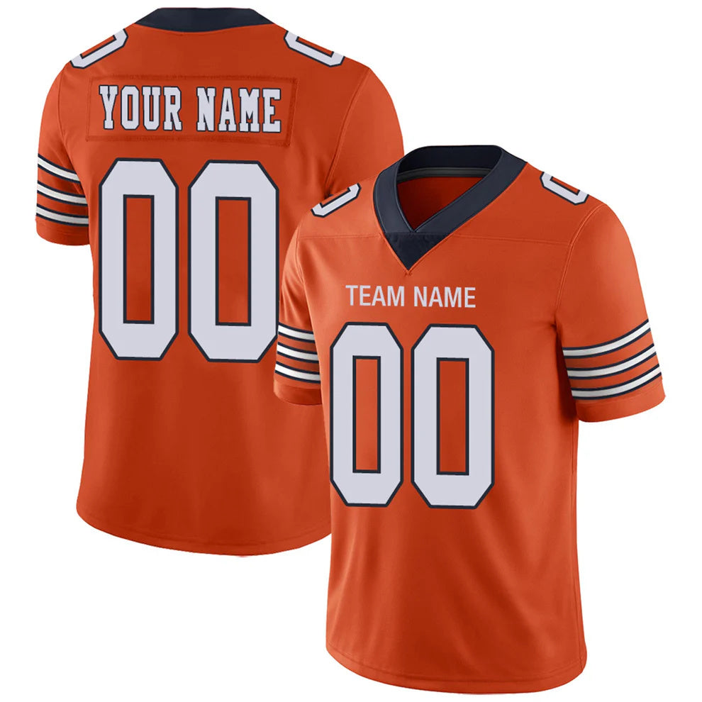 Custom C.Bears Orange Personalized Design Your Own Name and Number for Men Women Youth Jerseys