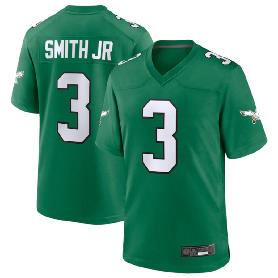 P.Eagles #3 Nolan Smith Player Kelly Green Alternate Game Jersey