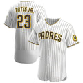 S.Diego Padres #23 Fernando Tat������������as Jr. Player White Home Limited Baseball Jerseys
