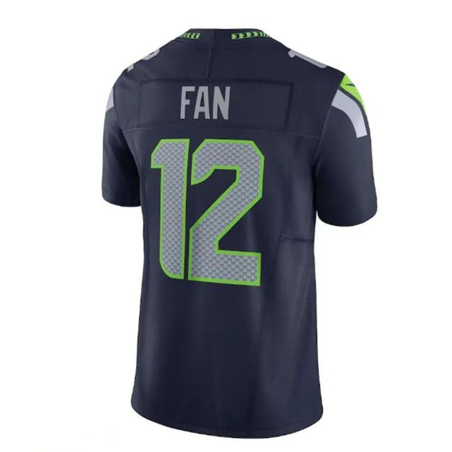 #12 12th Fan Player S.Seahawks Navy Vapor F.U.S.E. Limited Football Jerseys