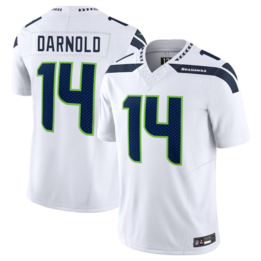 S.Seahawks #14 Sam Darnold Player White Vapor F.U.S.E. Limited Football Jerseys