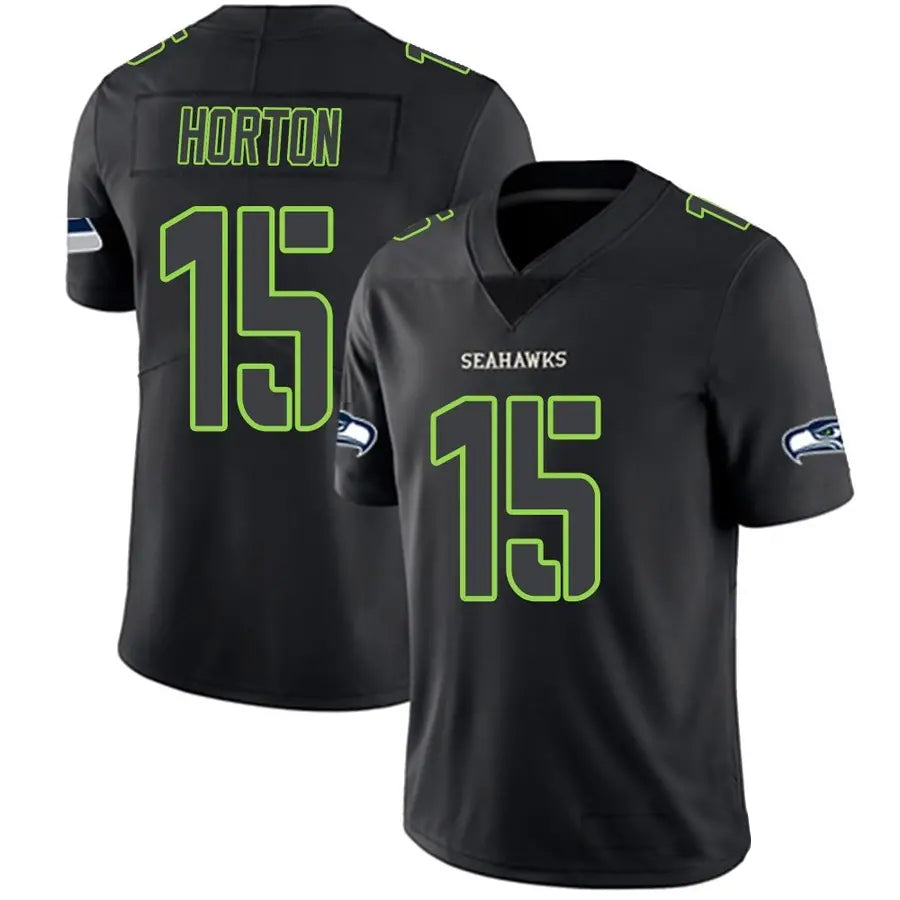 S.Seahawks #15 Tory Horton Player Black Impact Limited Football Jerseys