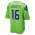 S.Seahawks #16 Tyler Lockett Player Green Home Game Football Jerseys