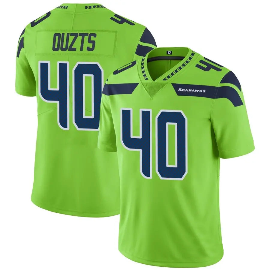 S.Seahawks #40 Robbie Ouzts Player Green Vapor Limited Football Jerseys