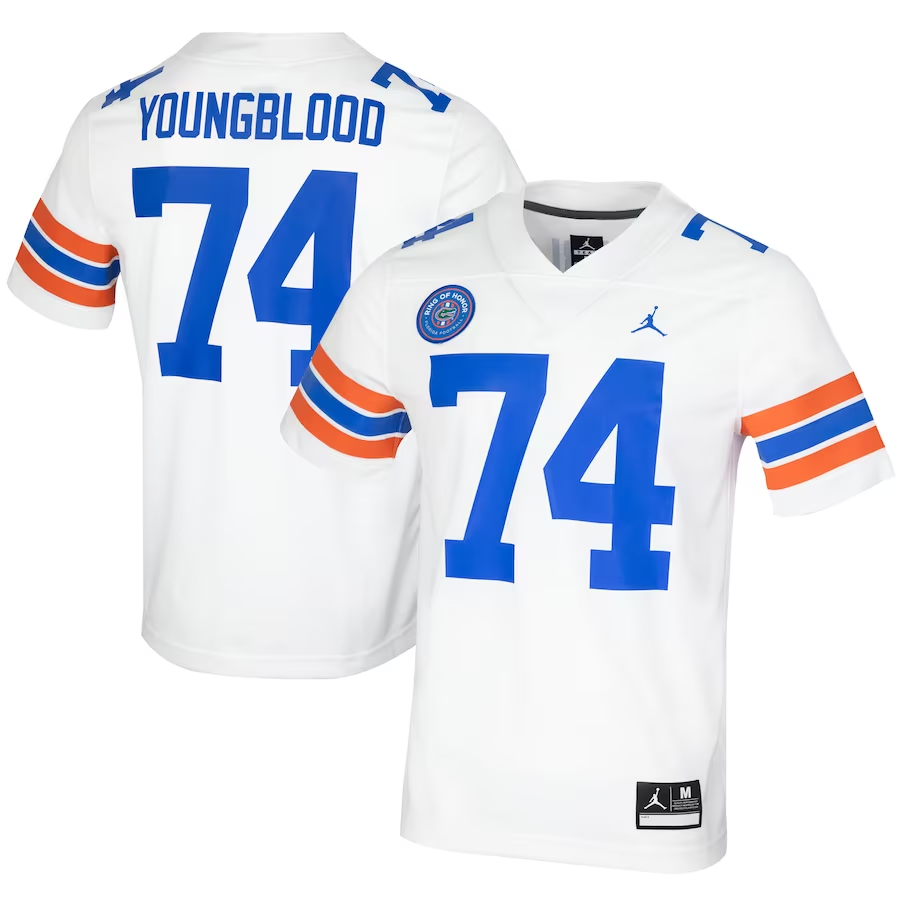 Men's Florida Gators Jack Youngblood #74 White Player Game Jersey