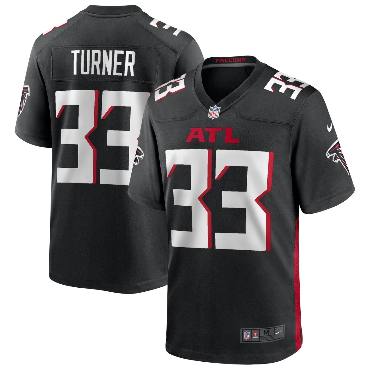 Michael Turner Atlanta Falcons Nike Game Retired   Jersey - Black