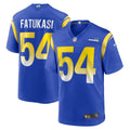 Olakunle Fatukasi Los Angeles Rams Nike  Game Jersey -  Royal