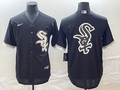 Men's Chicago White Sox Black Alternate Replica Team Jersey1