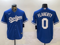Men's Los Angeles Dodgers Jack Flaherty #0 Royal Alternate Replica Player Jersey