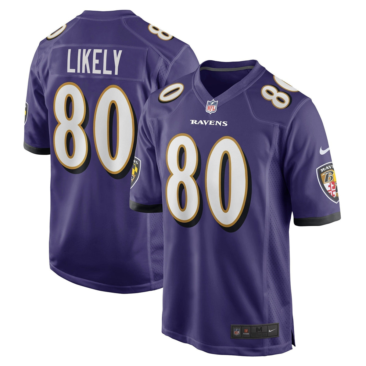 Isaiah Likely Baltimore Ravens Nike   Game Jersey - Purple