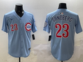 Men's Chicago Cubs Ryne Sandberg #23 Baby Blue 2nd Alternate Limited Player Jersey