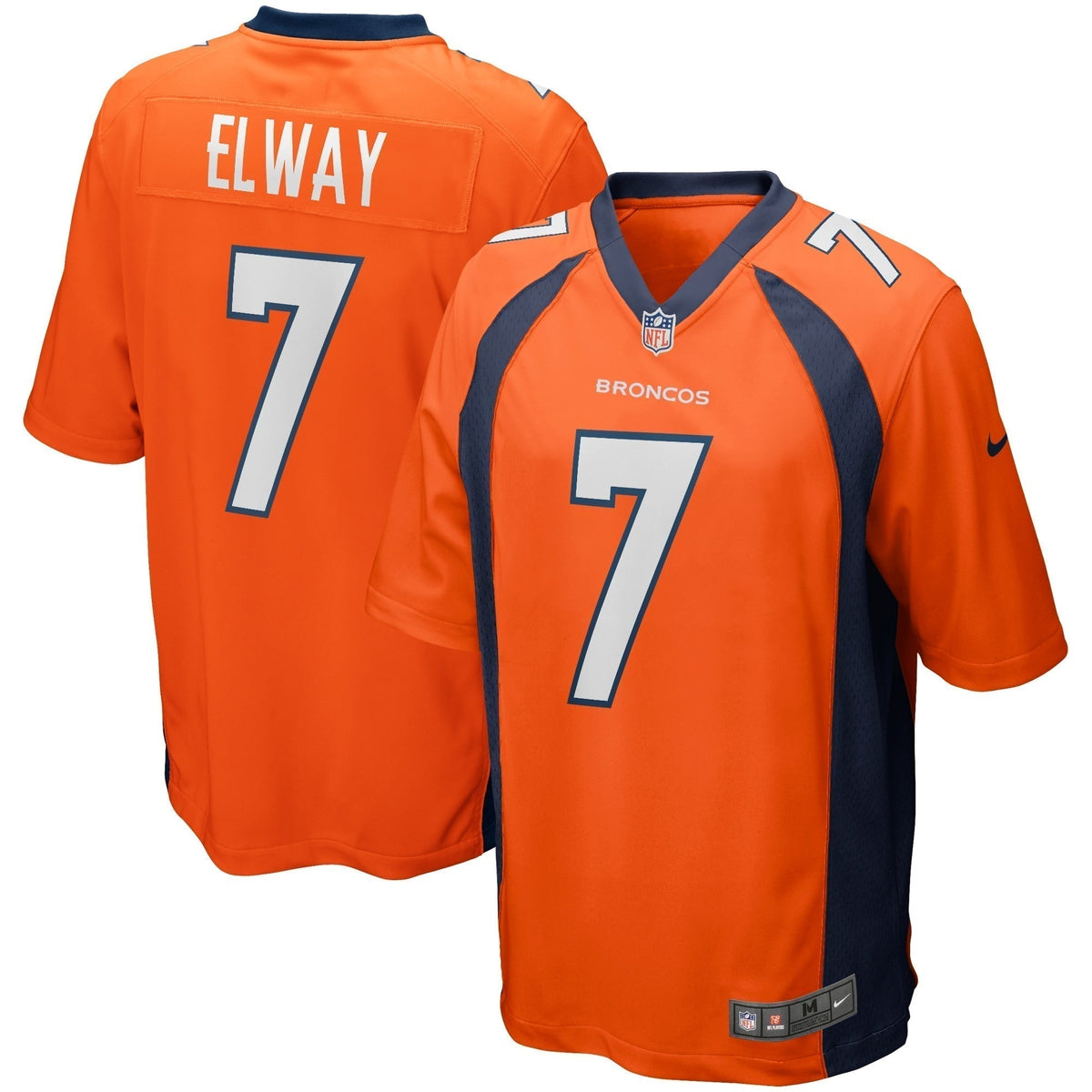 John Elway Denver Broncos Nike Game Retired   Jersey - Orange