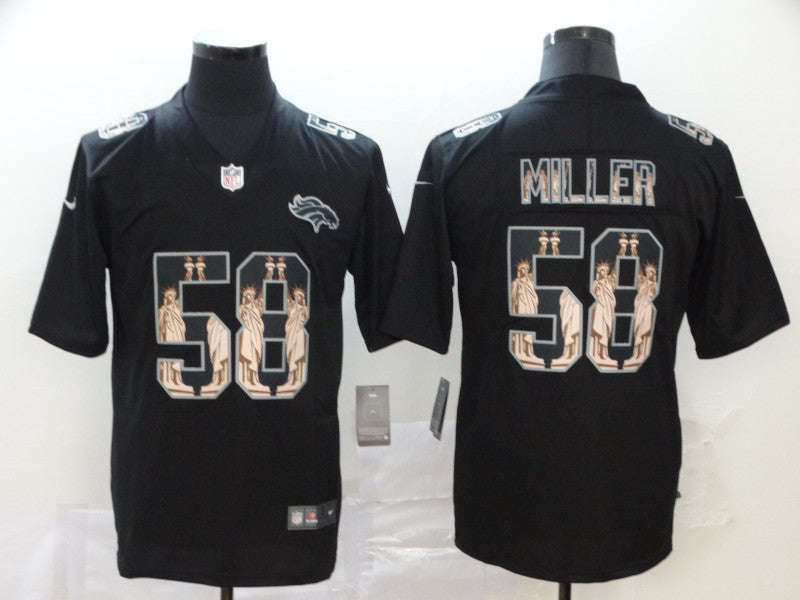 Men's Denver Broncos Von Miller #58 Black Alternate Game Jersey1