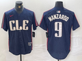 Men's Cleveland Guardians Kyle Manzardo #9 Navy 2024 City Connect Limited Jersey1
