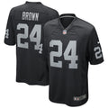 Willie Brown Las Vegas Raiders Nike Game Retired   Jersey - Black
