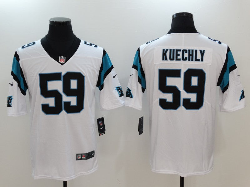 Men's Carolina Panthers Luke Kuechly #59 White Game Jersey1