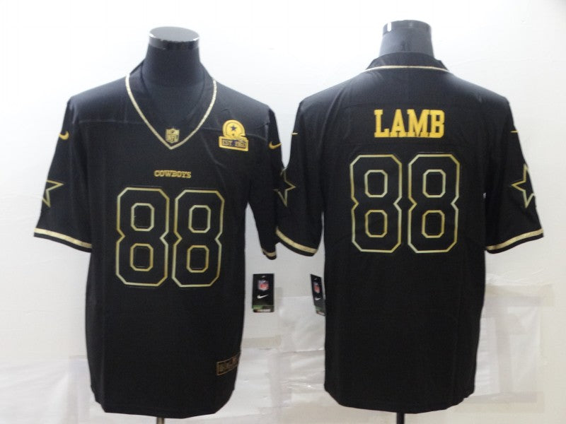 Men's Dallas Cowboys #88 CeeDee Lamb Black Game Jersey1