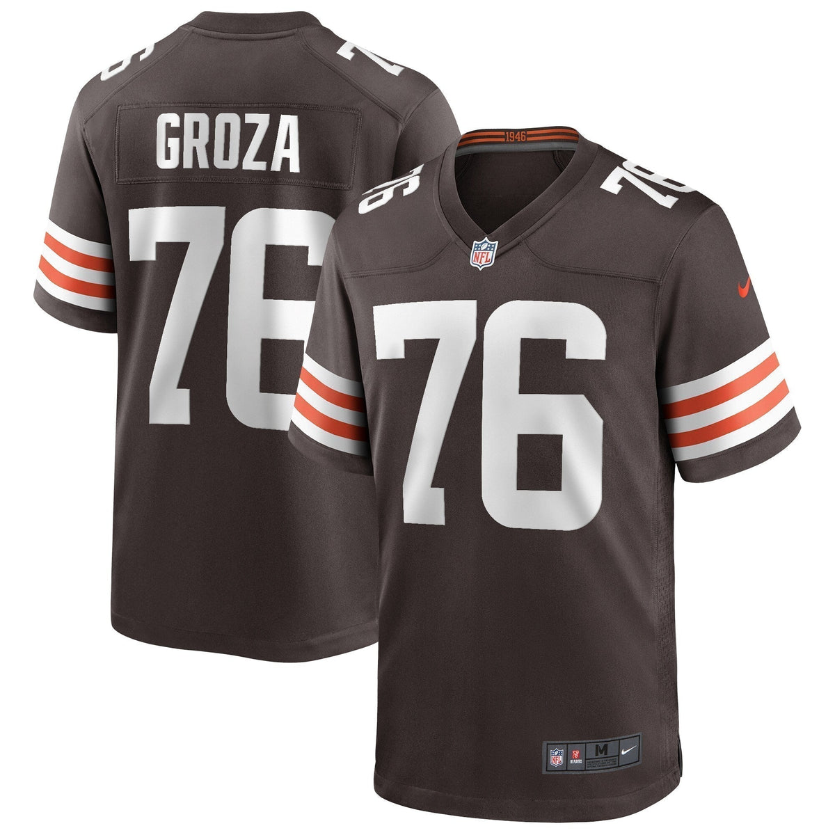 Lou Groza Cleveland Browns Nike Game Retired   Jersey - Brown