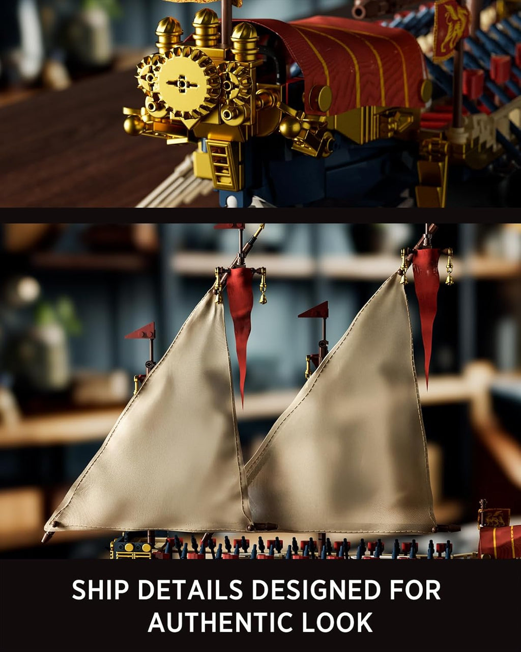 Nifeliz Galley Sailing Ship (1536 PCS, NF10338)