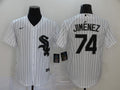 Men's Chicago White Sox Eloy Jimenez #74 White Replica Baseball Jersey1