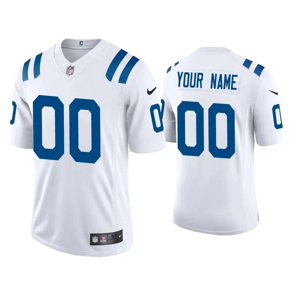 Men's Indianapolis Colts Custom1 Player Game Jersey1 White
