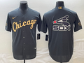 Men's Chicago White Sox Dark Gray Replica Player Jersey1