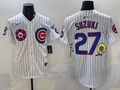 Men's Chicago Cubs Seiya Suzuki #27 White Player Jersey