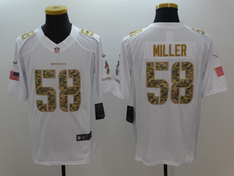 Men's Denver Broncos Von Miller #58 White Game Player Jersey1