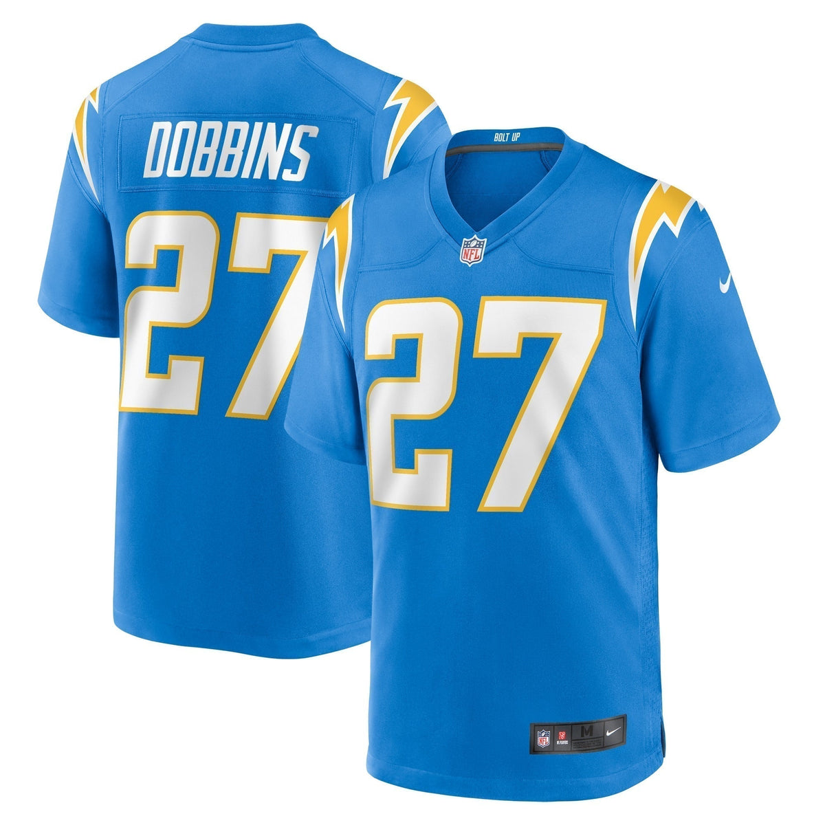J.K. Dobbins Los Angeles Chargers Nike Team Game Jersey -  Powder Blue